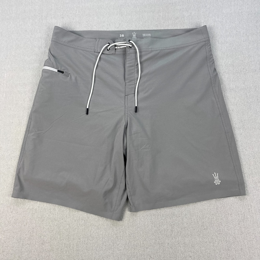 Driftline Original Drifties Board Shorts Mens 38 Gray Neoprene Wetsuit Lined